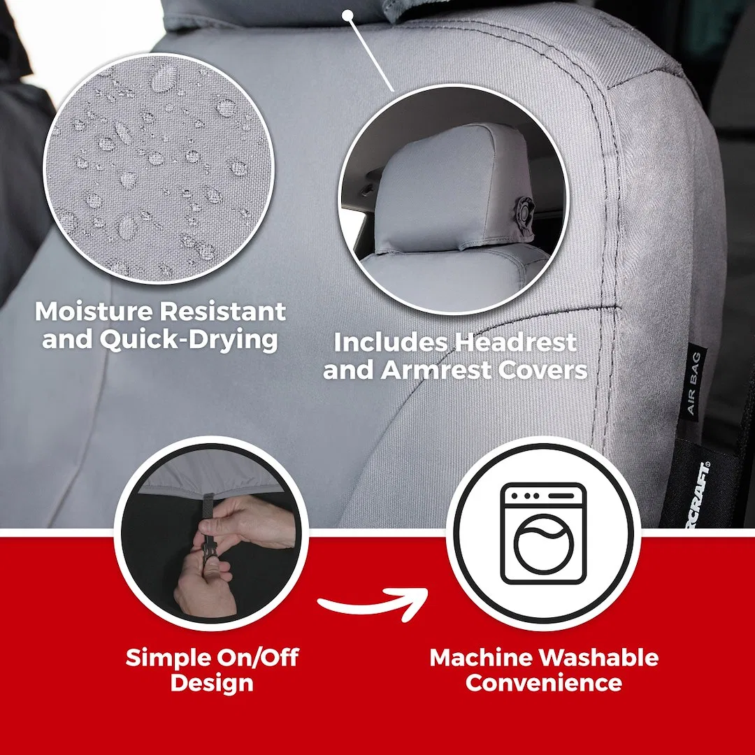 SS8394PCCH – COVERCRAFT Seat Cover, Seat Style BD - 40/60 Split Bench And Solid Back With Adjustable - view 3